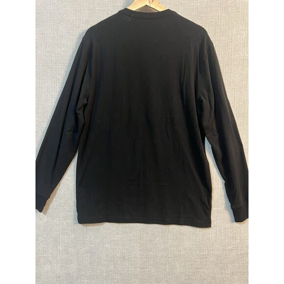 Saddlebred Comfort Flex Mens Small Black Long Sleeve Henley Shirt, - Picture 3 of 6